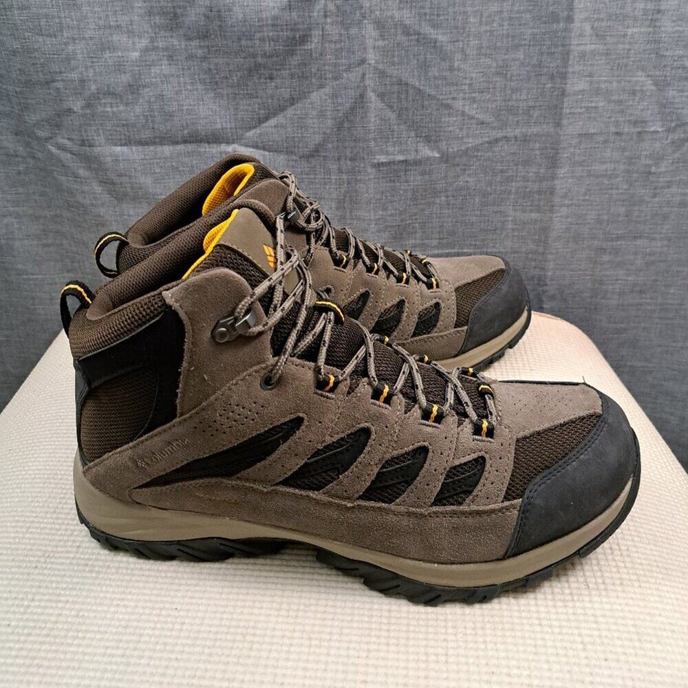 %Size 13 Men's Columbia Crestwood Mid Waterproof Hiker Cordovan/Squash/ D13 - Picture 3 of 12